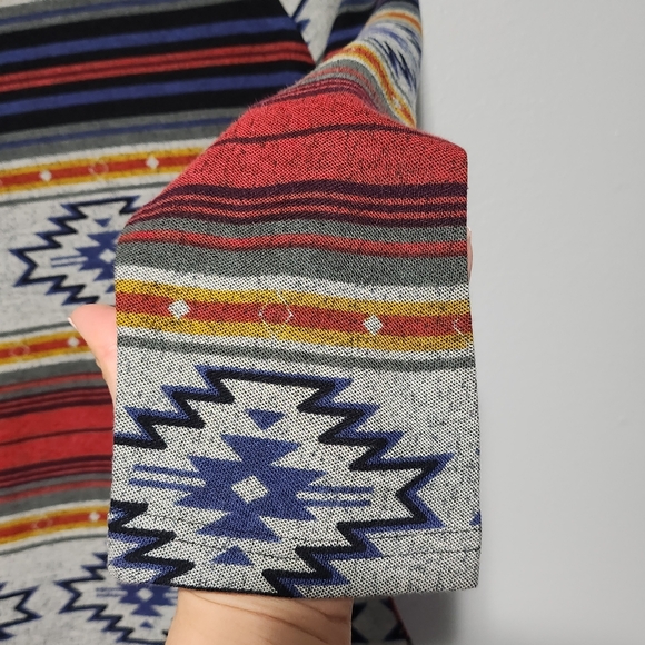 PARSLEY SAGE Top Womens Small Multicolor Y2K Southwestern Western Boho Artsy - Picture 6 of 12